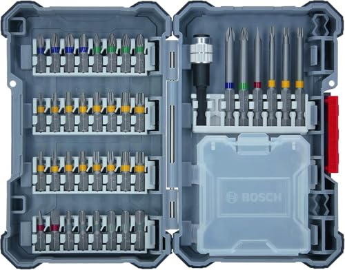Bosch Professional 40 uds. Set de puntas de atornillar (Pick and Click, accesorios para taladro y destornillador)