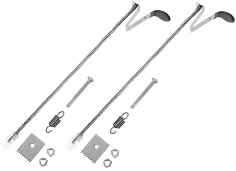 Beavorty Accessori per Piante per Legatrice 2 Set Lame, Graffette e Perni di Spinta in Acciaio Inox, Facili da Usare per Vite e Orto