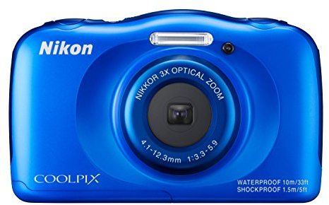 Nikon Coolpix S33 Appareil Photo Numérique Compact 13,2 Mpix Écran LCD 2,7 Zoom Optique 3X Bleu