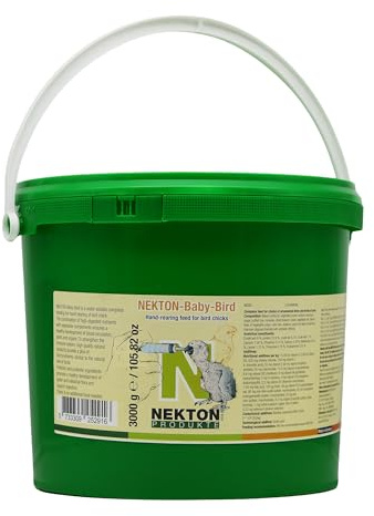NEKTON-Baby-Bird | uppfödningsfoder för prydnads- och gripfågelkycklingar | helfoder (3 000 g)