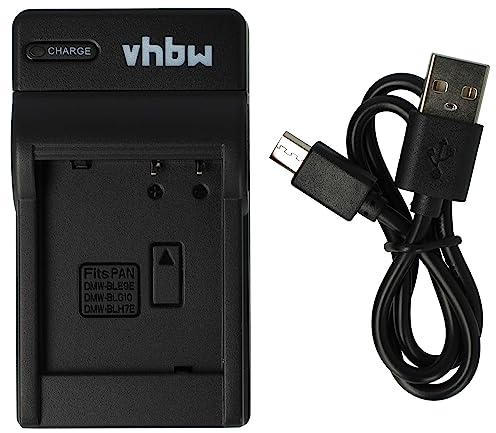 vhbw USB Ladegerät kompatibel mit Panasonic Lumix DMC-TZ81, DMC-TZ101 Kamera Camcorder/Akku - Ladeschale, Ladeanzeige, 8,4 V