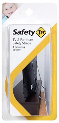 Safety 1st TV & Furniture Sicherheitsgurte, schwarz, mehrfarbig, 2 Gurte (1 Stück)