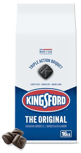 Kingsford Original Charcoal Briquettes, BBQ Charcoal for Grilling, 16 Pounds (Package May Vary)
