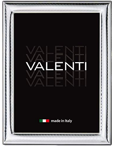 Valenti&Co - Marco de fotos Valenti, madera, bilaminado de plata, cód. 250 (6 L (20 x 25 cm)