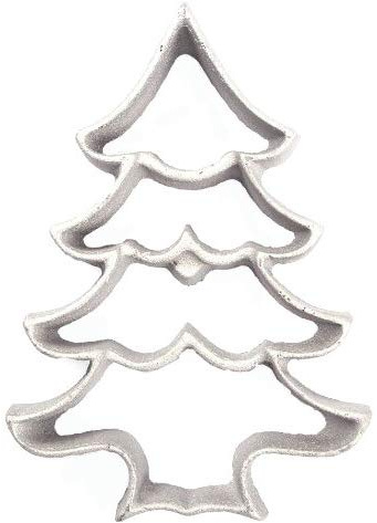 O'Creme Christmas Rosette Iron Large Christmas Tree