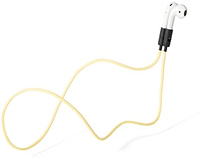 KNOK Premium Halteband für Apple AirPods 1-3 / Pro 1-2, magnetisch, Gelb | Magnetisches Verschlussband gegen Verlieren, passend für AirPods 1-3 und Pro 1-2
