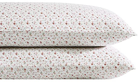 Laura Ashley Home - Collection Satin – Lot de 2 taies d'oreiller – 100% Coton, Soyeux et Brillant, literie Infroissable, Evie