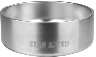 StarSpeed 42oz Stainless Steel Dog Bowls with Rubber Bottom Non-Slip Double Wall Metal Outdoor Dog Food and Water Bowls Weighted Insulated Pet Feeding Bowl for Small,Medium Sized Dogs or Cats
