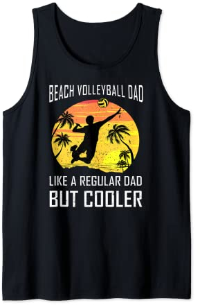 Sand Volley Father Dad Herren Team Beach Volleyballspieler Tank Top