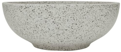 vidaXL Aufsatzwaschbecken Grau Rund Ø41x14 cm Keramik