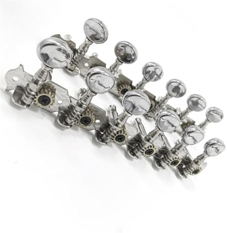 6L 6R Tuning Pins Tuner Head String Tuning Pins Für 12 Saiten Akustische Gitarre Teile Silber Gitarren Stimmwirbel