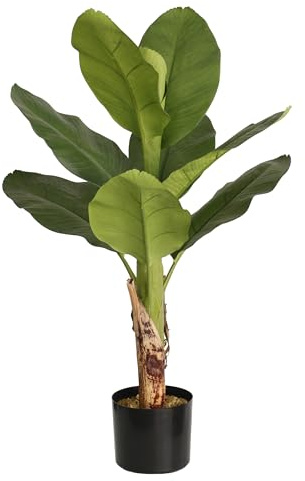 Seidenblumen Roß Bananenpalme/Bananenpflanze 85cm LA künstlicher Baum Kunstbaum Kunstpflanze künstliche Pflanzen Banane