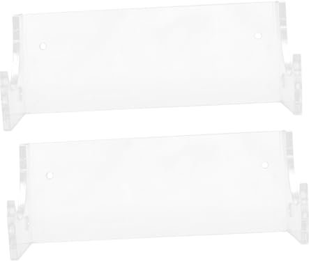 LABRIMP 2pezzi Supporto Parete Per Mattarello in Acrilico Trasparente Organizer Orizzontale Salvaspazio Da Cucina Con Montaggio Muro Per Esposizione e Conservazione Comoda e Resistente