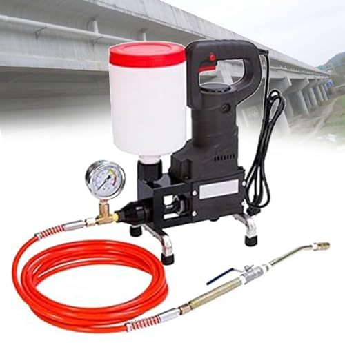 DPLXQPP Machine De Jointoiement pour mortier Haute Pression 1100W Pompe D'injection Coulis De Résine époxy, Outil de Réparation De Toit en Béton étanche