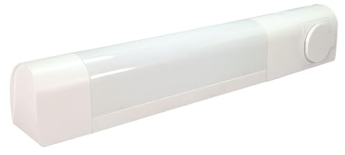 TIBELEC Applique LED + prise Blanc 7W, 500 lm, IP21, 4000K, interrupteur on/off, bornier intégré, garantie 5 ans