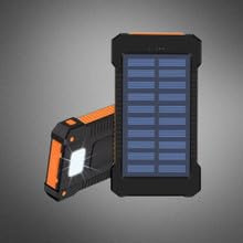 Batterie Externe Solaire Portable 20000mAh : Charge Rapide et Étanche avec Lampe de Poche SOS Garantie 2 Ans ! Très Robuste