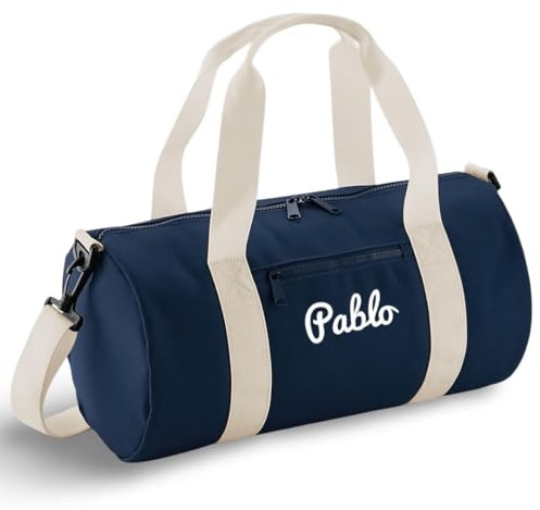 Cocholate | Borsa sportiva per bambini personalizzata 16 l | Borsa attività extracurriculari | Personalizzabile tramite ricamo con nome o iniziali., blu, Moderno