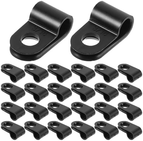 BELLIFFY 200stücke Kabelclip Für Draht Seil Licht Schlauch Montage Clip Schraubbefestigung Outdoor Indoor Nutzung Terrasse Küche Zaun Balkon Wandmontage Rostfrei Pvc Material Haltbar