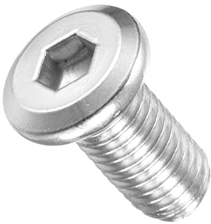 METALLIXITY Flat Head Hex Socket Cap Screws M10-1.5x20 10Pcs | 304 SS Hex Socket Furniture Bolts Screws - for Furniture Woodworking Project Silver Tone