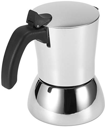 Zerodis Moka Pot Moka Pot Coffee Maraino Coffee Coffeepocaker 304 Caffettiere in Acciaio Inossidabile Extrazione Caffettiere per caffè per la Casa Usa Elettrodomestici da