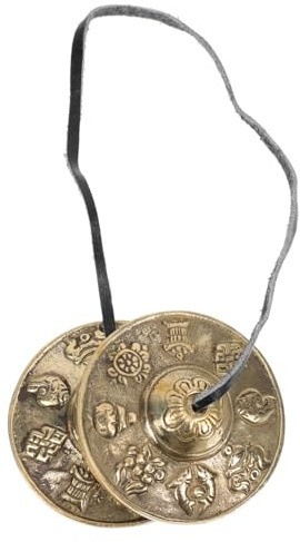 Warmhm Kupfer Beckenglocke für Yoga-meditation Handgefertigte Zimbeln Meditationsschale Kleine Glocke aus Reinem Kupfer Traditionelles Schlaginstrument