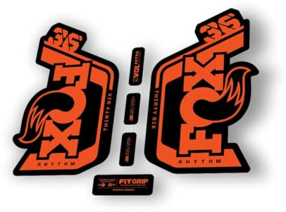 Gabel Ersatz Aufkleber kompatibel für Fox 36 Rhythm 2024 Serie Orange (matt)