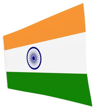 Abaodam Indoor Outdoor India Flag Weatherproof Garden Banner National Flag for Parade Event Cultural Decor