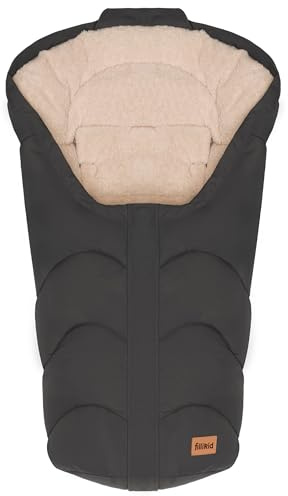Fillikid Baby Fußsack Babyschale Kinderwagen Torre Exklusiv | Winterfußsack mit warmem Innenfutter, wind- & wasserabweisend | Einschlagdecke Winter | Universell geeignet für Neugeborene