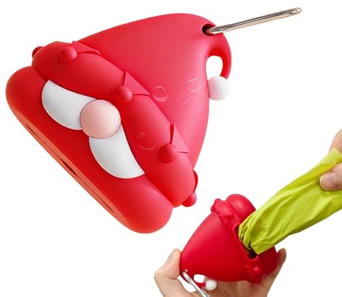 Generico Porta bolsas para heces | Accesorio de silicona | Dispensador para bolsas higiénicas perros – para familia amigos aventura al aire libre camping viaje paseo diario