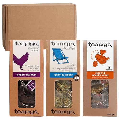 teapigs Pick 'n Mix Tea Temples, Choose 3 Blends, 3 x 15 Whole Leaf Teabags