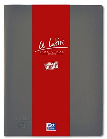 OXFORD Le Wichtel L'Original Dokumentenmappe, A4, 60 Ansichten, 30 Hüllen, PVC-Einband, Grau