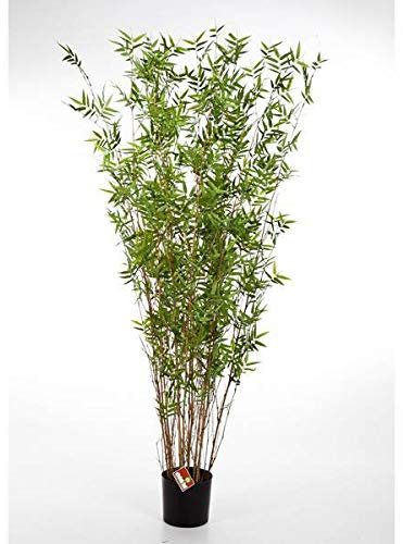 artplants.de Bambú Artificial con 1560 pequeñas Hojas, 130cm - Bambú Artificial Planta Decorativa