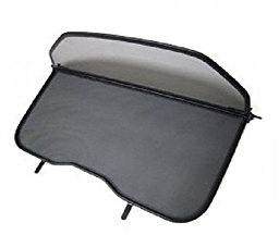 Déflecteur de vent pliable avec fermeture rapide - noir pour Volvo C70 II 2006-2013 | Filet Anti-Remous Coupe | Déflecteur d'air