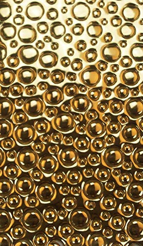 Wachsverzierfolien Bubble Anzahl 1 Stück, Farbe gold glänzend