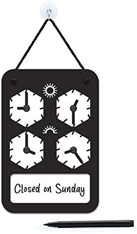 SIGNS - Cartello Orario Apertura Negozio OH04 - Polygonal - Cartelli vetrina, Orari di lavoro Apertura Chiusura