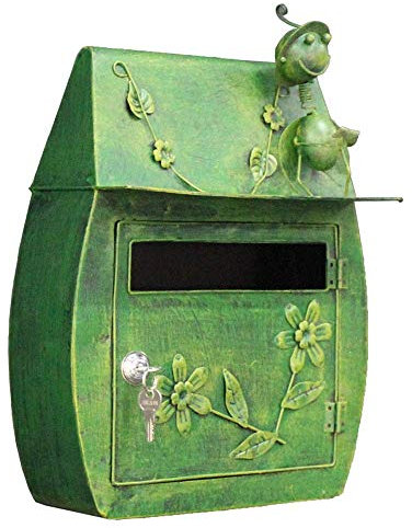 XBSLJ Cassetta delle Lettere Antica, Cassetta delle Lettere, Cassetta delle Lettere, Cassetta delle Lettere in Stile Inglese con Montaggio a Parete, Cassetta delle Lettere con Serratura Cassetta