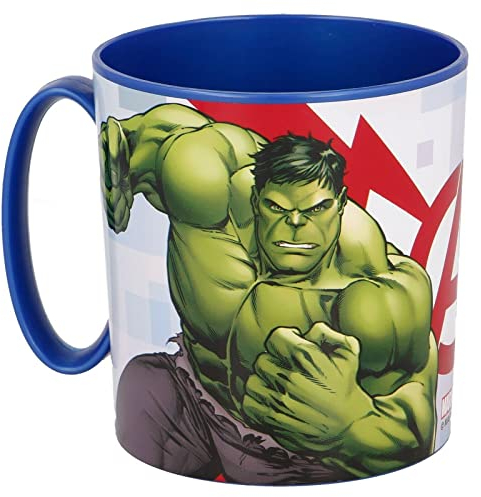 Gold1 Kids Character Licence Mug 350ML Drinking Re-Usable Plastic Cup Microwave Safe (Avengers Thunder)