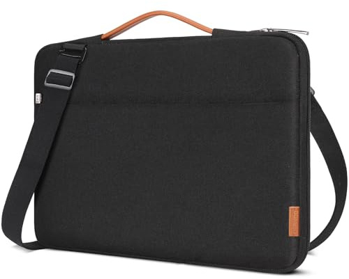 DOMISO Laptoptasche Laptop Tasche für 15 Zoll MacBook Air M5 2026/M4/M3/M2 | Laptophülle MacBook Tasche Laptop Hülle Case mit Griff für MacBook Air 15 Zoll(2026–2023),Wasserdichte Schutzhülle,Schwarz