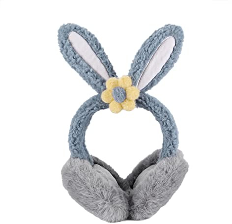 Ohrenschutz Hase Form Ohrenwärmer Damen Ohrenschützer Kinder Mädchen Earmuffs Verstellbar Ohrwärmer Weich Warm Halten Earwarmer Einfarbig Earband Gemütlich Plüsch Ohrenwärmer Winter Earwarmer Outdoor
