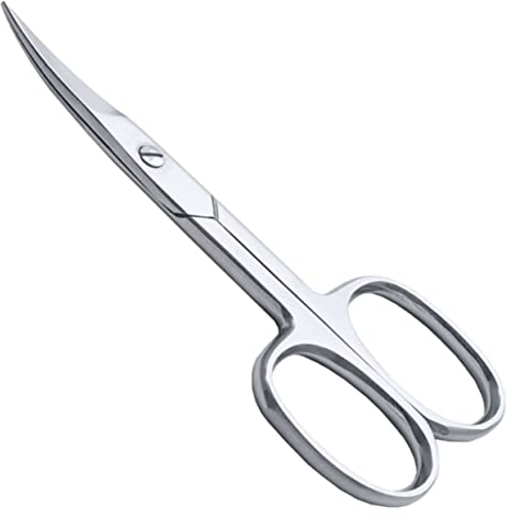 ME MAXEQUIP Forbicine per unghie per cuticole Lama curva Forbici professionali per bellezza in acciaio inossidabile, per manicure pedicure, sopracciglia, naso, taglio capelli Bellezza Donna Uomo