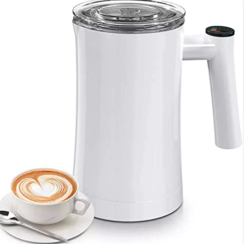 Machine À Mousser Le Lait, Mousseur À Lait Chaud/froid Automatique 4 En 1, Vapeur À Lait En Acier Inoxydable De 350 Ml Avec Arrêt Automatique De La Fonction De Chauffage, Pour Café, Chocolat Chaud