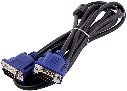 XYWHPGV 2,5 metros de longitud 15 pines macho negro a macho cable de extensión de monitor VGA(ac11a 92607 71589 42146 7920a c1a39