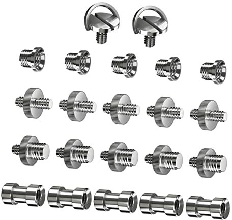 PHENOFICE Vis D'appareil Photo Adaptateur De Vis 3/8 Pouce À 1/4 Fileté Trépied Converisseur