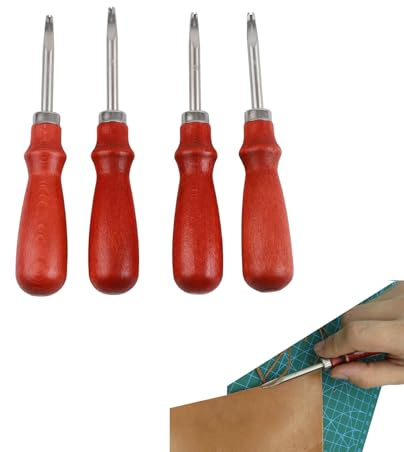 Strumento per rifinire la pelle da 4 pezzi, Smussatrice Per Bordi In Pelle Strumento Per Rifinire Bordi Per Lavorazione Della Pelles Strumentos Per Smussare La Pelles Per Artigianale