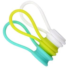 HOMSFOU 3pcs Cable Clip Organiser Box Magnetic Cable Winder Earphone Cord Organizer Storage Box Multi-Functional Cord Holder