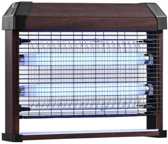 Lampe Anti Moustique – 20W UV Haute Efficacité Tue Mouche Electrique, Silencieuse et Sans Danger pour Personnes et Animaux, Basse Consommation, Couverture Jusqu’à 80 m² pour Maison et Usage Commercial