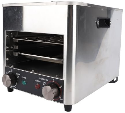 Grilla de Filete Eléctrico, Horno de Carne de Acero Inoxidable Portátil sin Humo, Cocción a Alta Temperatura de 1700W, Parrilla de Filete Eléctrico Multi Funcional con Control