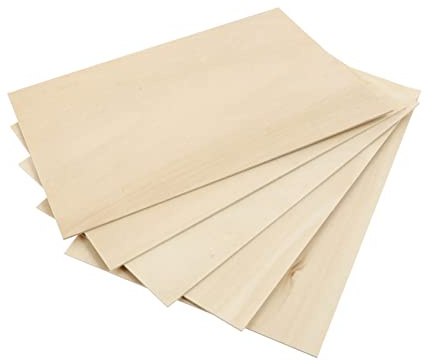 Uonlytech 5 Piezas Contrachapado De Tilo Para Manualidades De Madera Sin Terminar Para Pirograbado Pintura De Madera Proyectos De Bricolaje