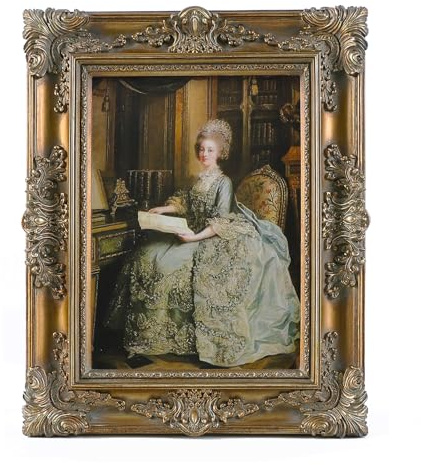 SIKOO 5x7 Vintage Picture Frames 5x7 Antique Ornate Photo Frames with Glass Front for Tabletop and Wall Hanging Victorian Home Decor Gallery Wall Bronze Gold