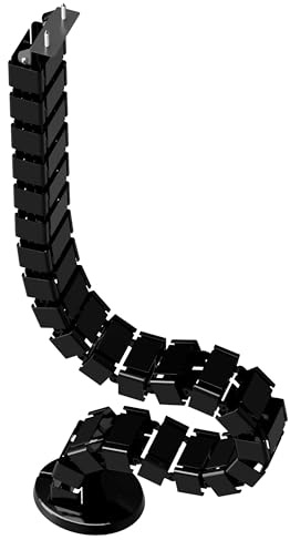 Sapien Cable Management Spine – Under Desk Cable Organizer for Sit-Stand Desks Black Model CMS01B